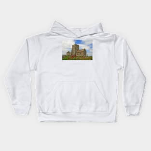 The Church of St Nicholas, Uphill Kids Hoodie